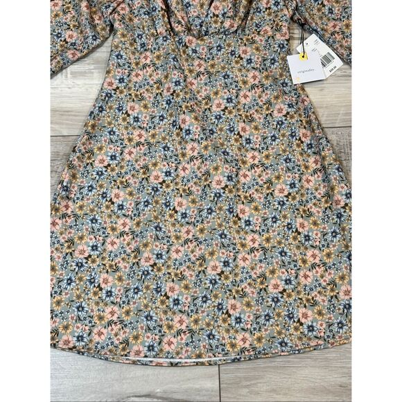 Originality floral mini dress keyhole size XS - Picture 4 of 12
